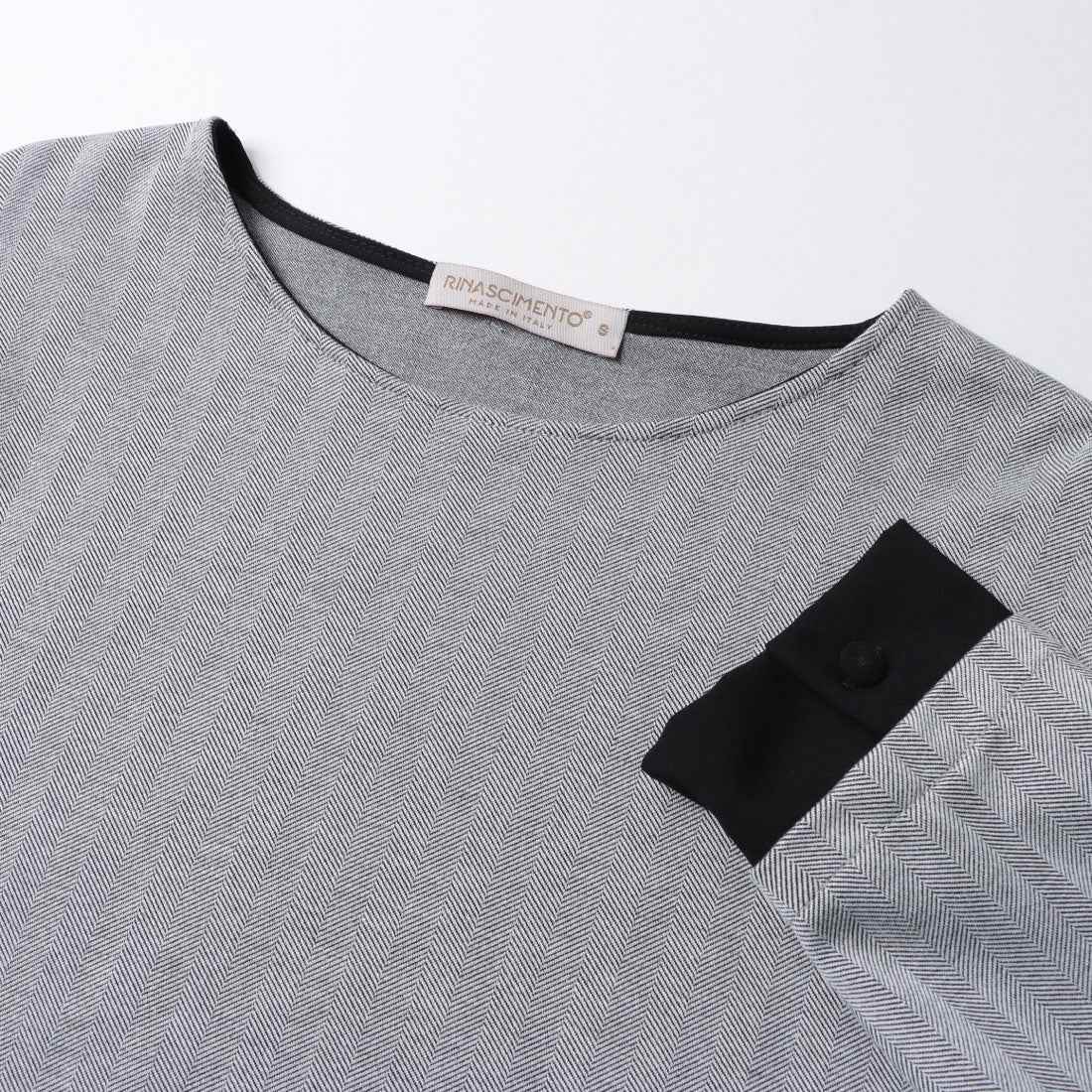 リナシメント RINASCIMENTO シャツレイヤードヘリンボーンTOPS （Grigio） Grigio
