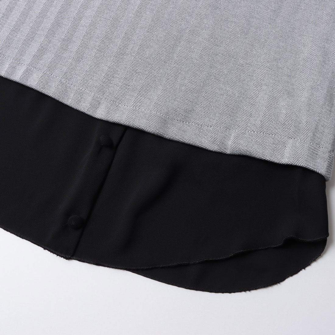 リナシメント RINASCIMENTO シャツレイヤードヘリンボーンTOPS （Grigio） Grigio