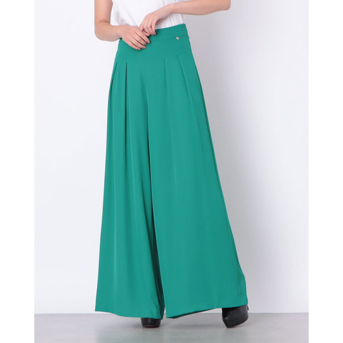 リナシメント RINASCIMENTO タックワイドパンツ （Verde Giada） Verde Giada