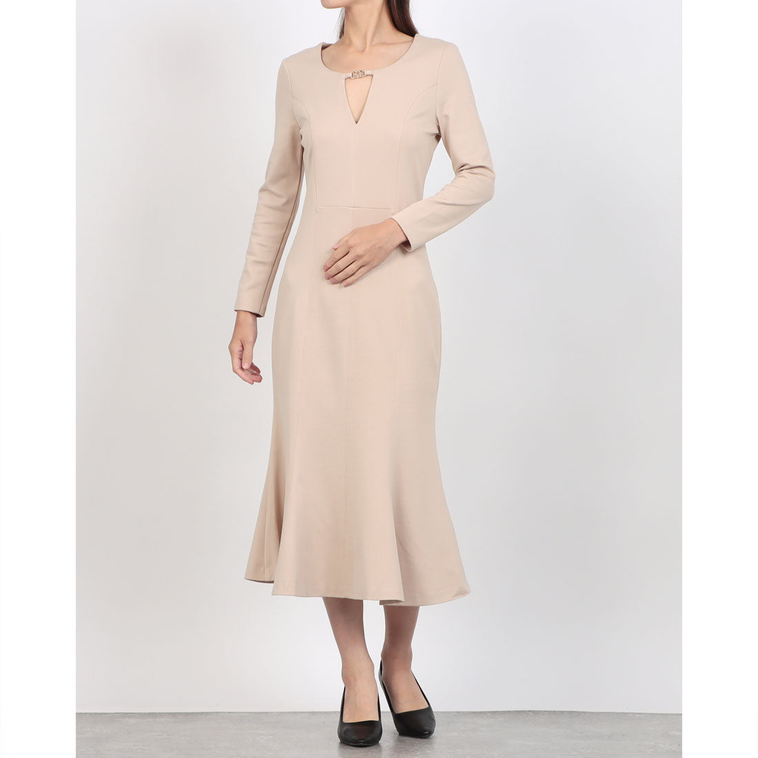 リナシメント RINASCIMENTO ジャージーマーメイドワンピース （Beige） Beige