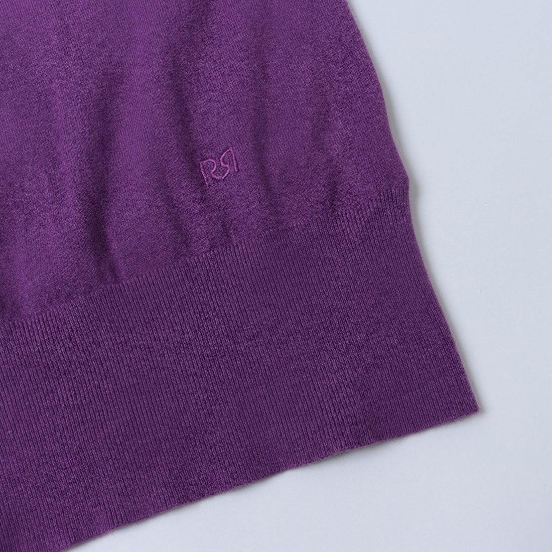 リナシメント RINASCIMENTO 半袖ハイネックニットトップス （Melanzana Viola） Melanzana Viola
