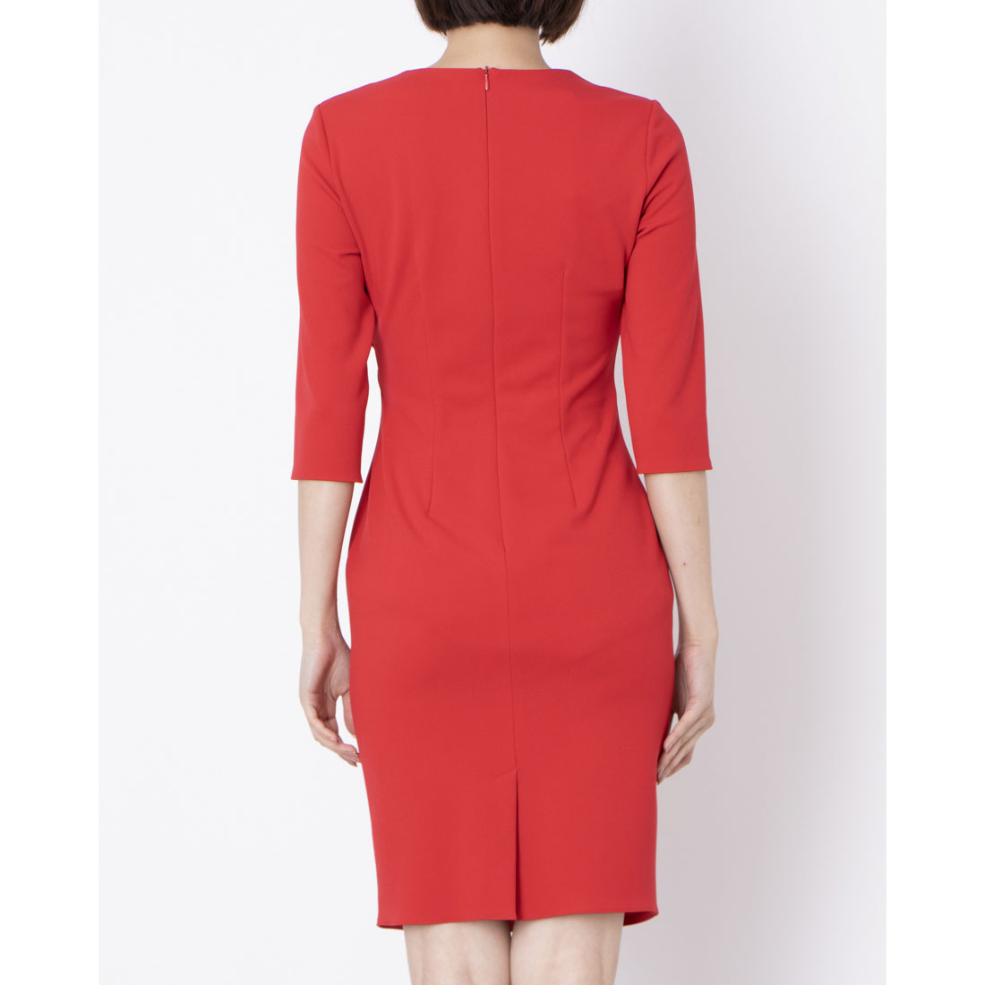 リナシメント RINASCIMENTO ラッフルフリルコサージュワンピース （Rosso） Rosso
