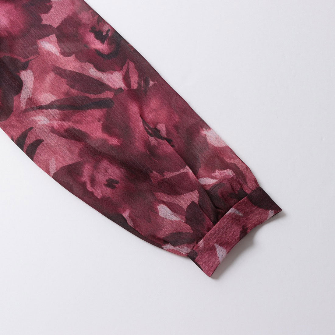 リナシメント RINASCIMENTO フラワーシフォンブラウス （Bordeaux Rosso） Bordeaux Rosso