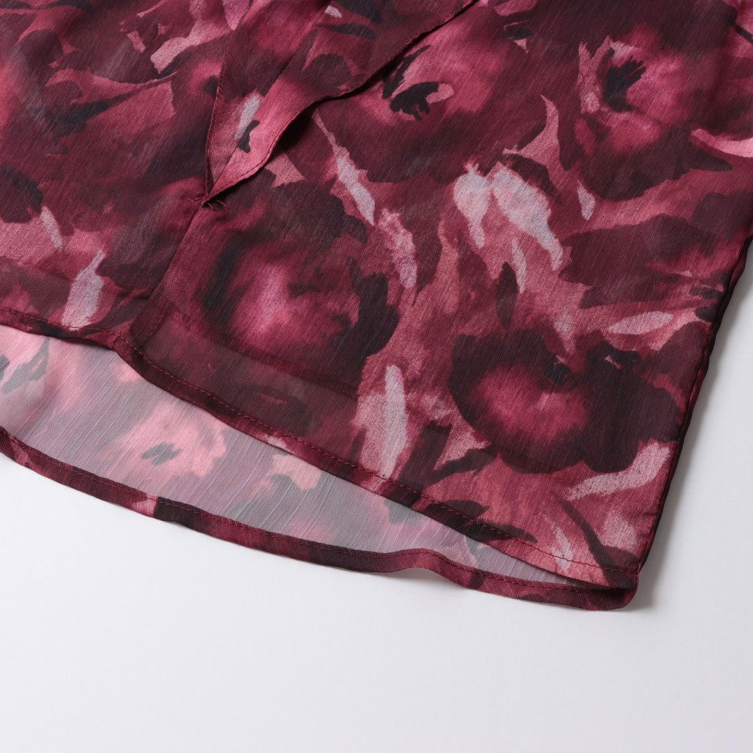 リナシメント RINASCIMENTO フラワーシフォンブラウス （Bordeaux Rosso） Bordeaux Rosso