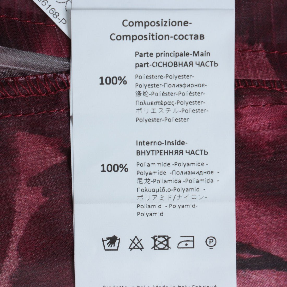 リナシメント RINASCIMENTO フラワーシフォンブラウス （Bordeaux Rosso） Bordeaux Rosso