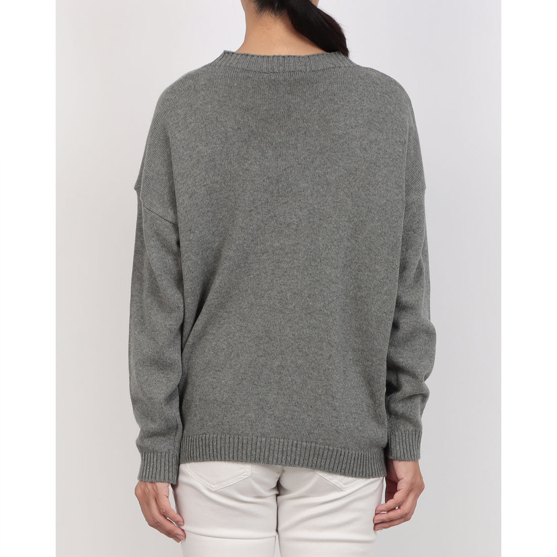 リナシメント RINASCIMENTO 裾タックギャザーデザインニットTOPS （Grigio Melange） Grigio Melange