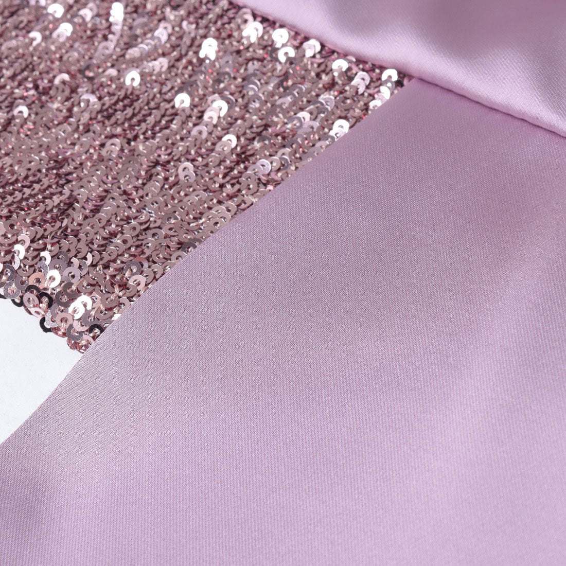 リナシメント RINASCIMENTO スパンコール切替サイドドレープビスチェ （Rosa Malva） Rosa Malva