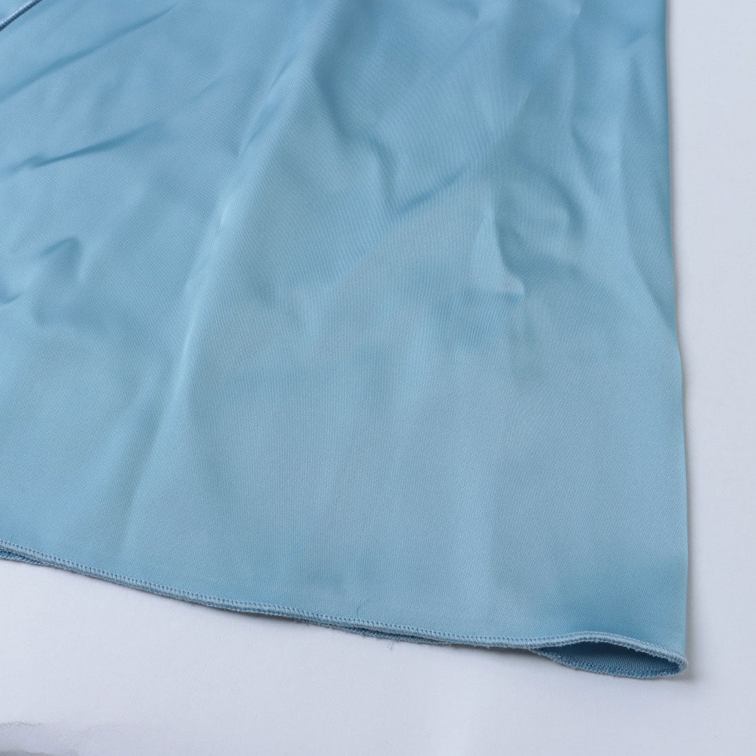 リナシメント RINASCIMENTO アシメドレープサテンマキシOP （Azzurro） Azzurro