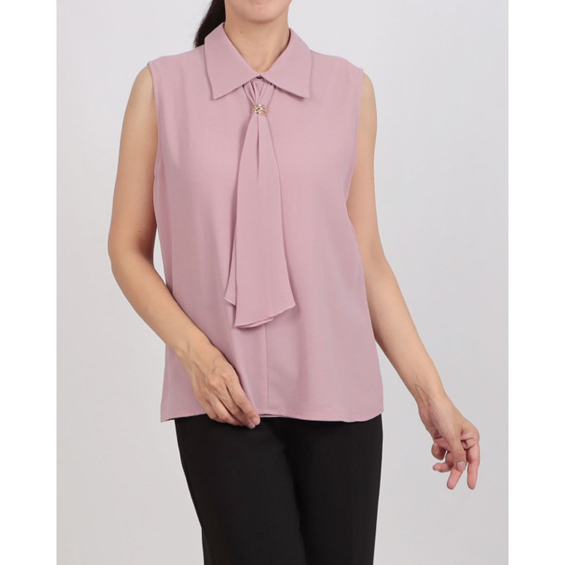 リナシメント RINASCIMENTO 襟付きボウタイBL （Rosa Malva） Rosa Malva