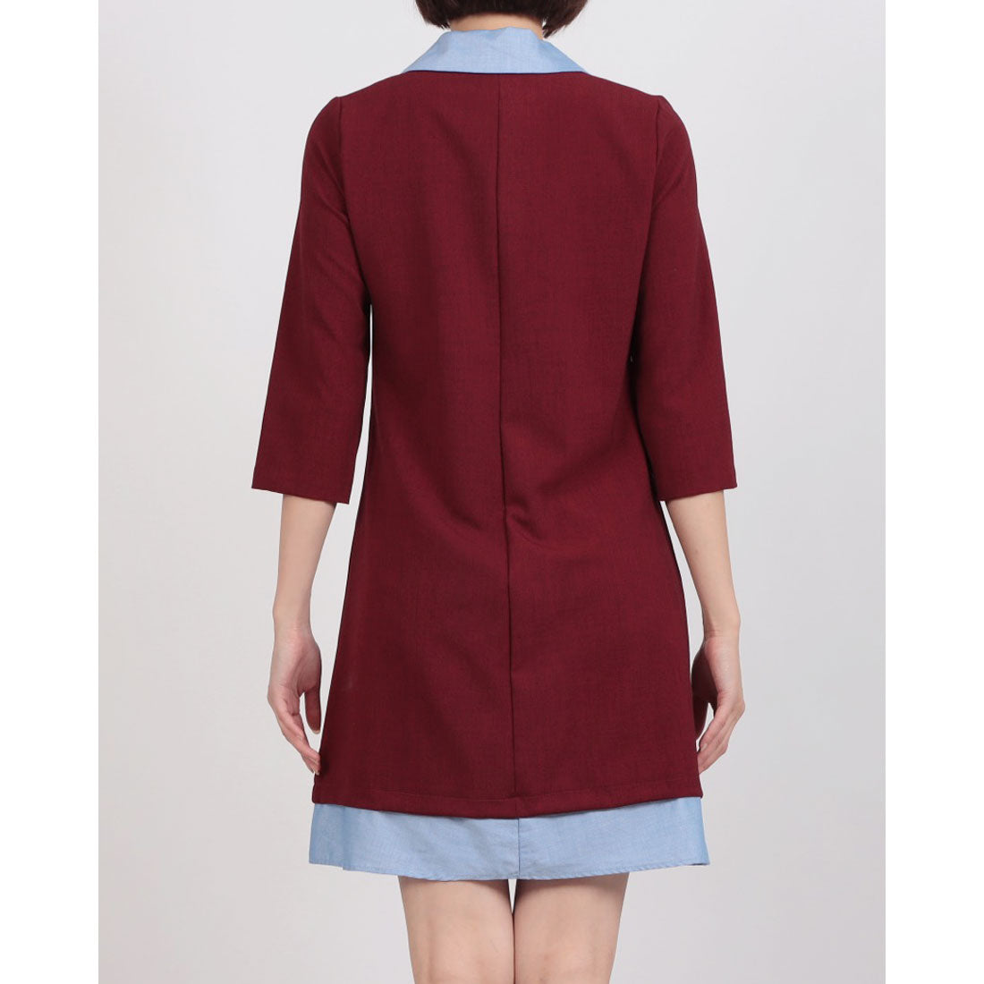 リナシメント RINASCIMENTO バイカラーシャツスイッチOP （Bordeaux Rosso） Bordeaux Rosso