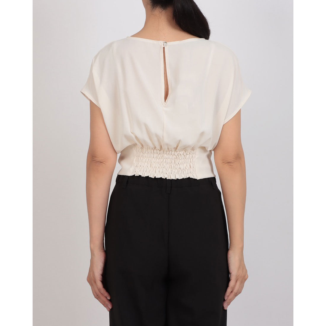 リナシメント RINASCIMENTO リボンビジューショートTOPS （Avorio Bianco） Avorio Bianco