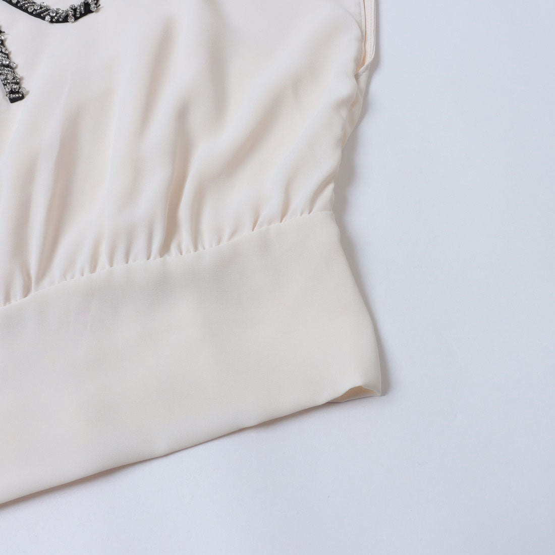 リナシメント RINASCIMENTO リボンビジューショートTOPS （Avorio Bianco） Avorio Bianco