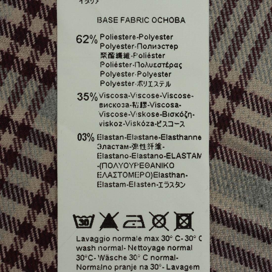 リナシメント RINASCIMENTO チェックプリーツスカート （var.Rosso Bordeaux） var.Rosso Bordeaux