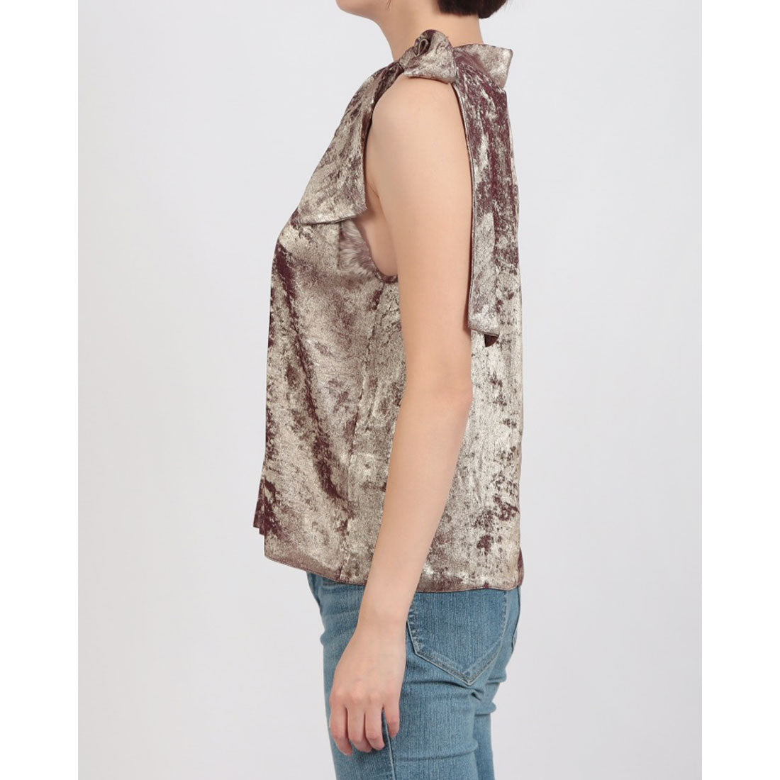 リナシメント RINASCIMENTO シャイニーアメスリTOPS （Bordeaux Rosso） Bordeaux Rosso