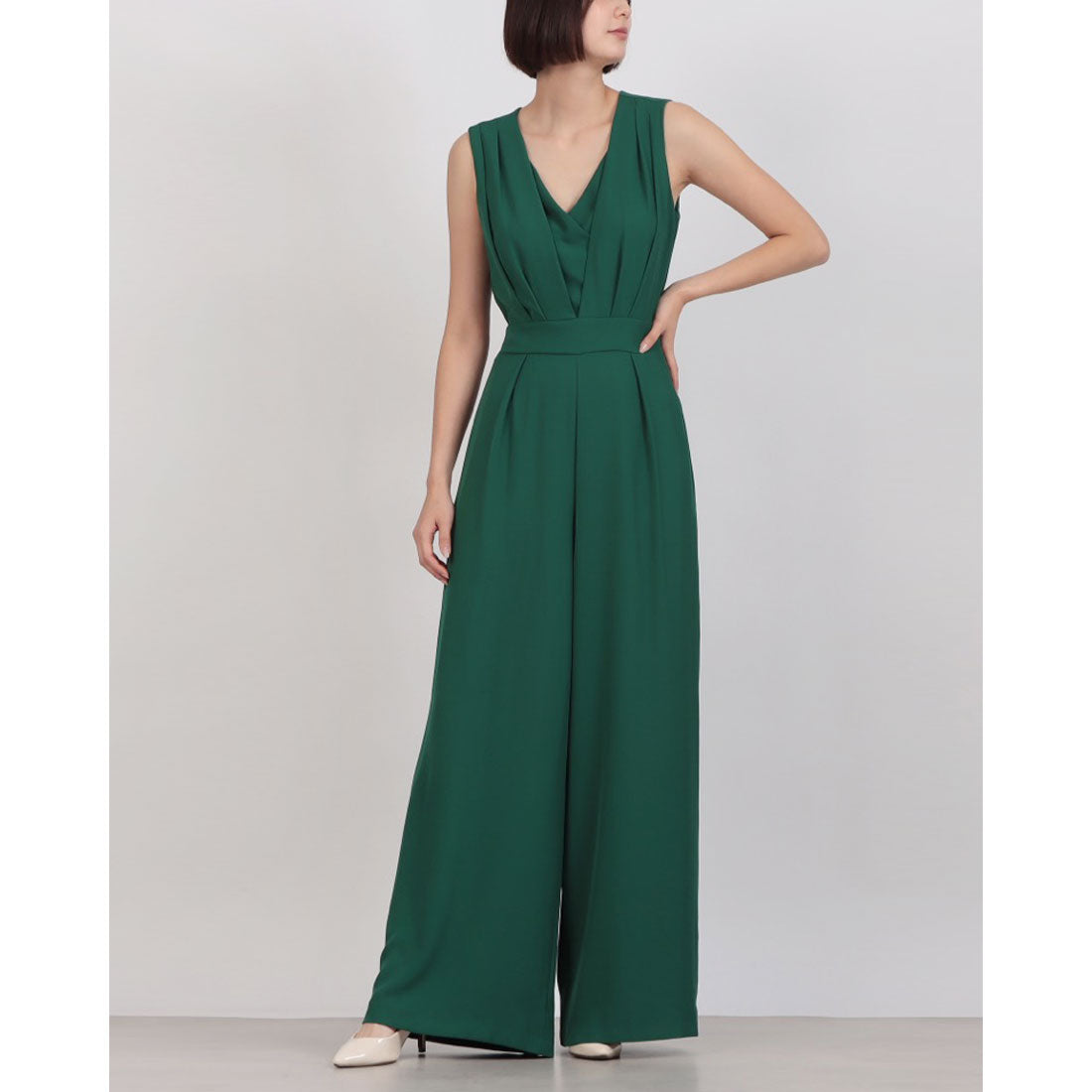 リナシメント RINASCIMENTO バックリボンオールインワン （Verde） Verde