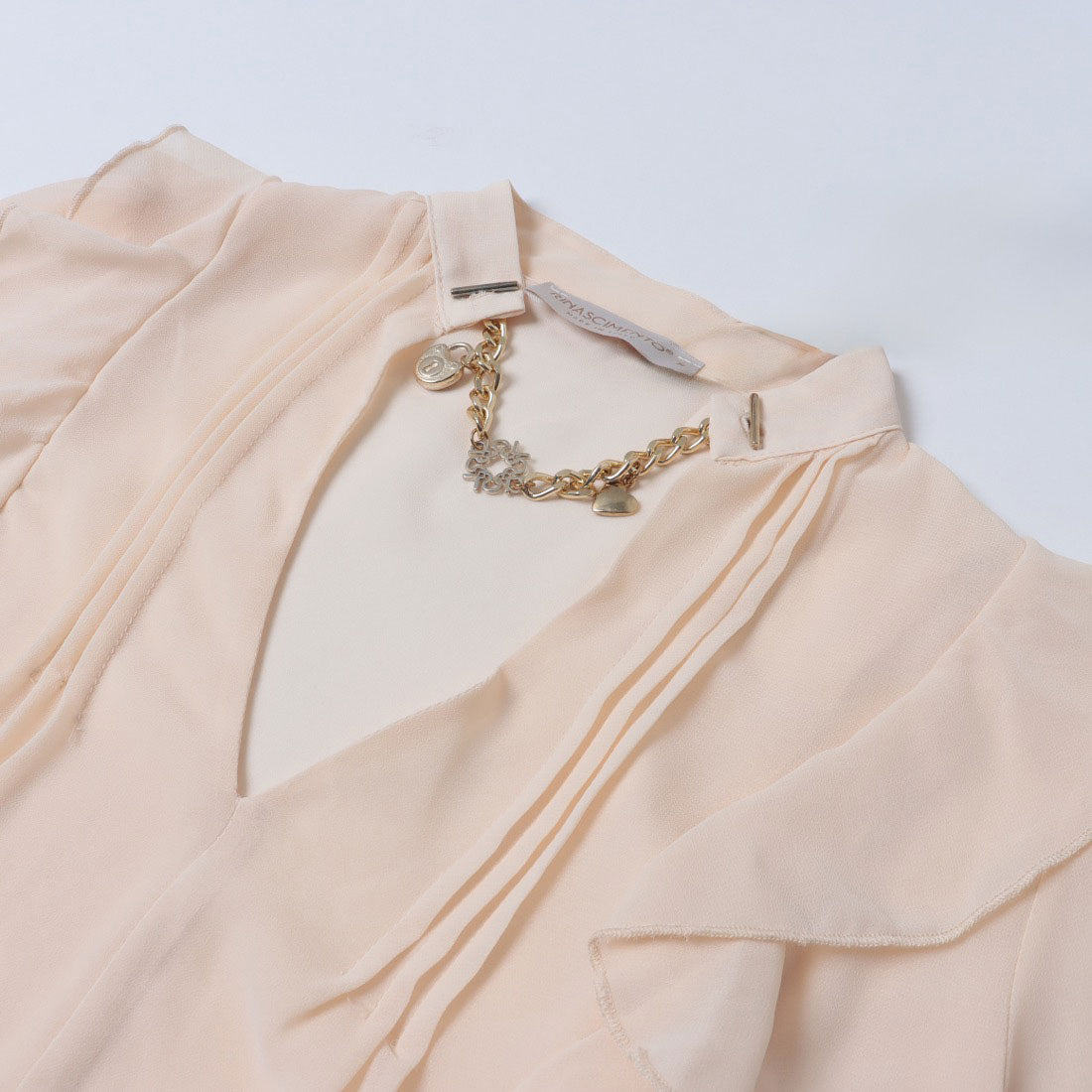 リナシメント RINASCIMENTO チェーンネックラッフルフリルBL （Beige Chiaro） Beige Chiaro