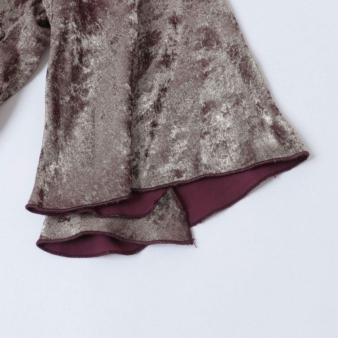 リナシメント RINASCIMENTO シャイニードレープマキシOP （Bordeaux Rosso） Bordeaux Rosso