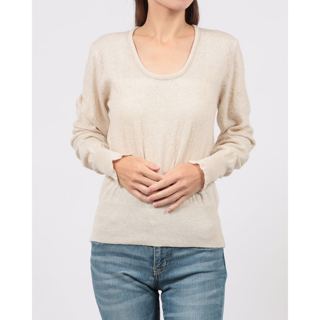 リナシメント RINASCIMENTO RロゴジャガードNT （Beige） Beige