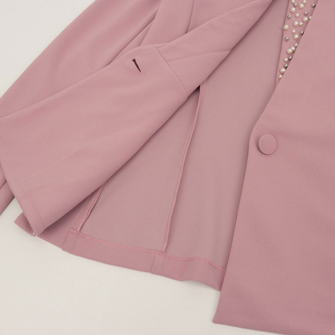 リナシメント RINASCIMENTO パール×スタッズジャケット （Rosa Malva） Rosa Malva