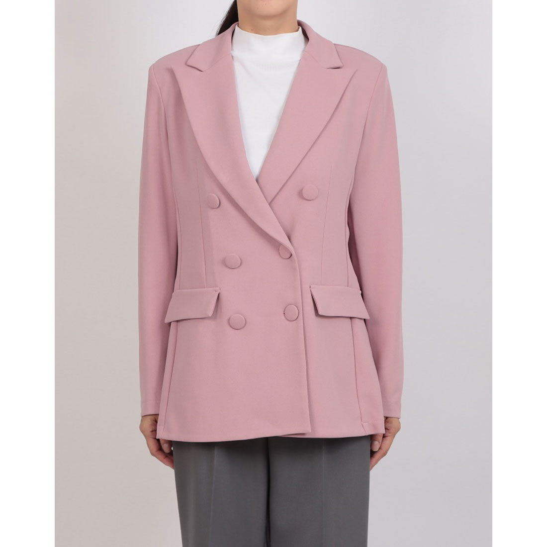 リナシメント RINASCIMENTO ダブルテーラードJK （Rosa Malva） Rosa Malva