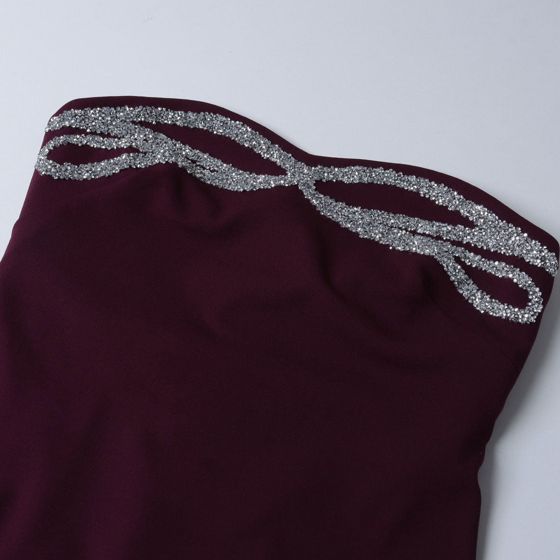 リナシメント RINASCIMENTO ビジューポイントベアマキシワンピース （Bordeaux Rosso） Bordeaux Rosso