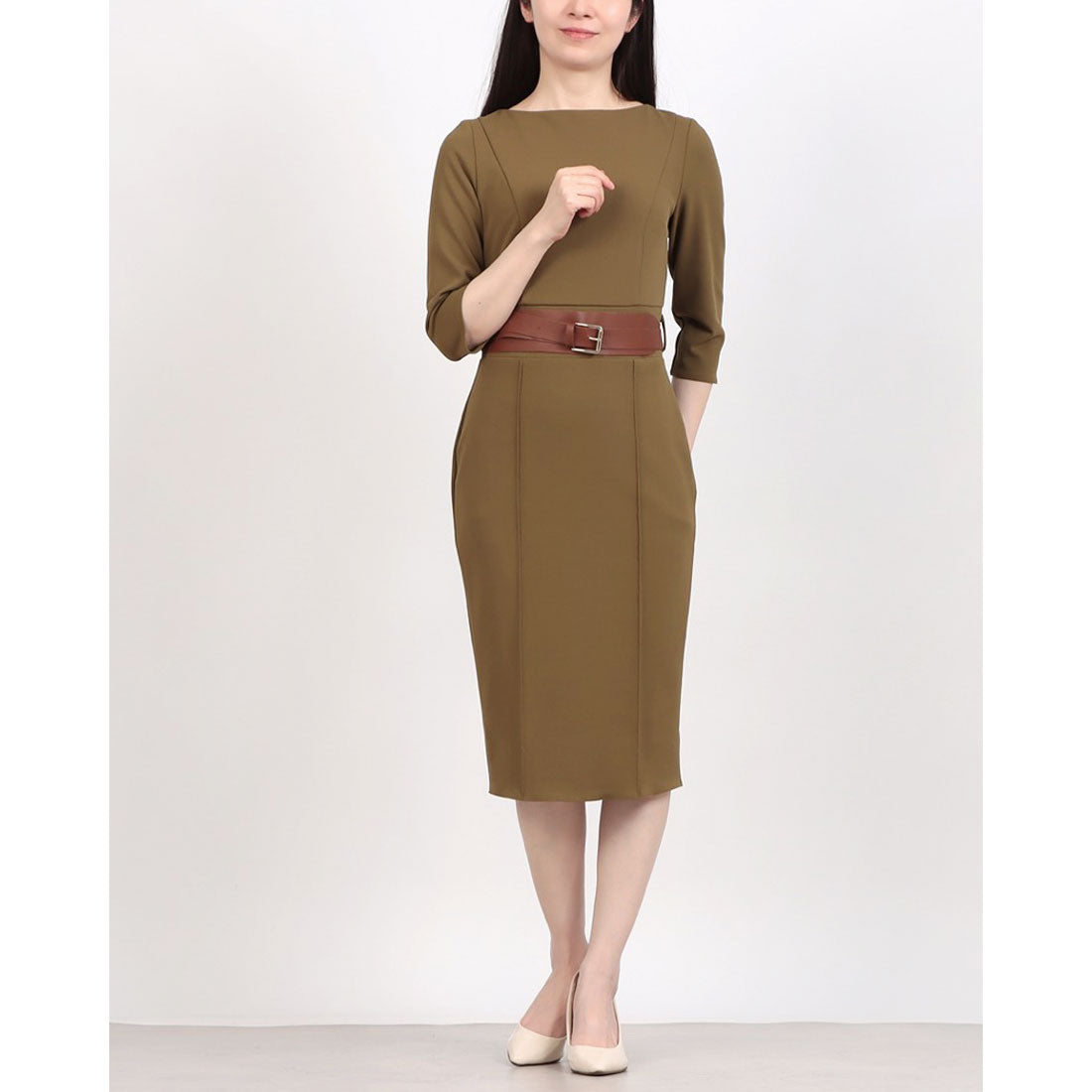 リナシメント RINASCIMENTO ベルト付タックタイトOP （Militare Verde） Militare Verde