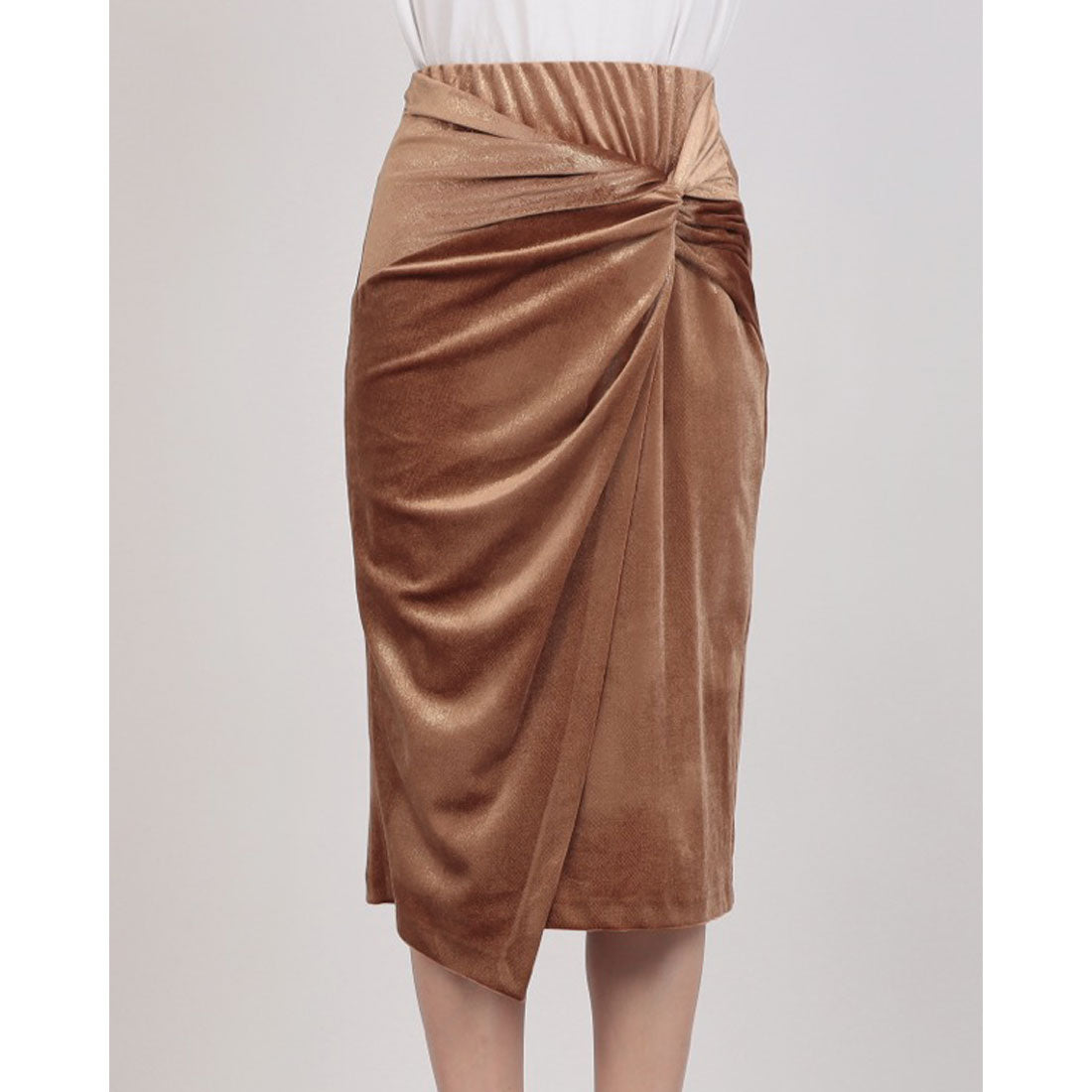 リナシメント RINASCIMENTO ラメベロアレイヤードSK （Beige Scuro） Beige Scuro