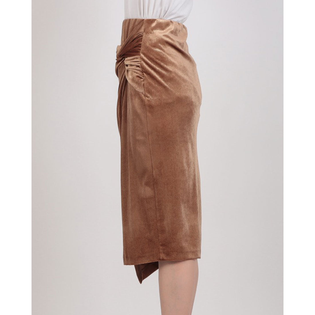 リナシメント RINASCIMENTO ラメベロアレイヤードSK （Beige Scuro） Beige Scuro