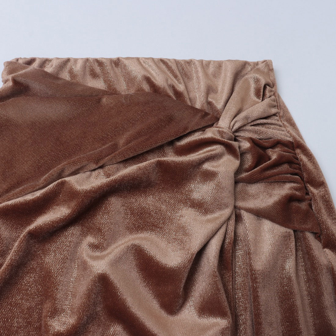 リナシメント RINASCIMENTO ラメベロアレイヤードSK （Beige Scuro） Beige Scuro