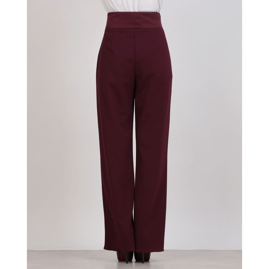 リナシメント RINASCIMENTO ウエストサテンパンツ （Bordeaux Rosso） Bordeaux Rosso