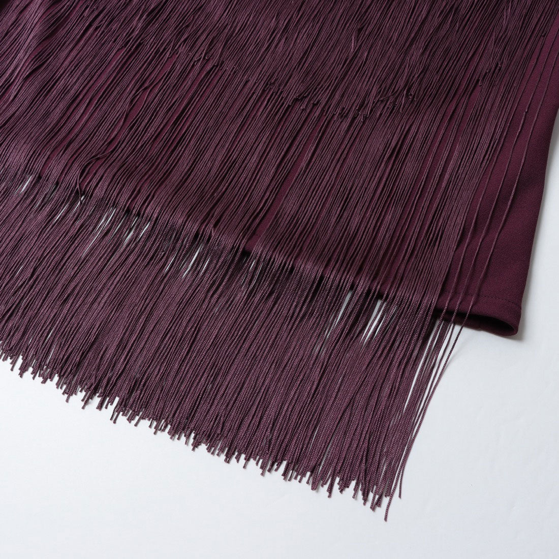 リナシメント RINASCIMENTO パワーネット切替フリンジワンピース （Bordeaux Rosso） Bordeaux Rosso