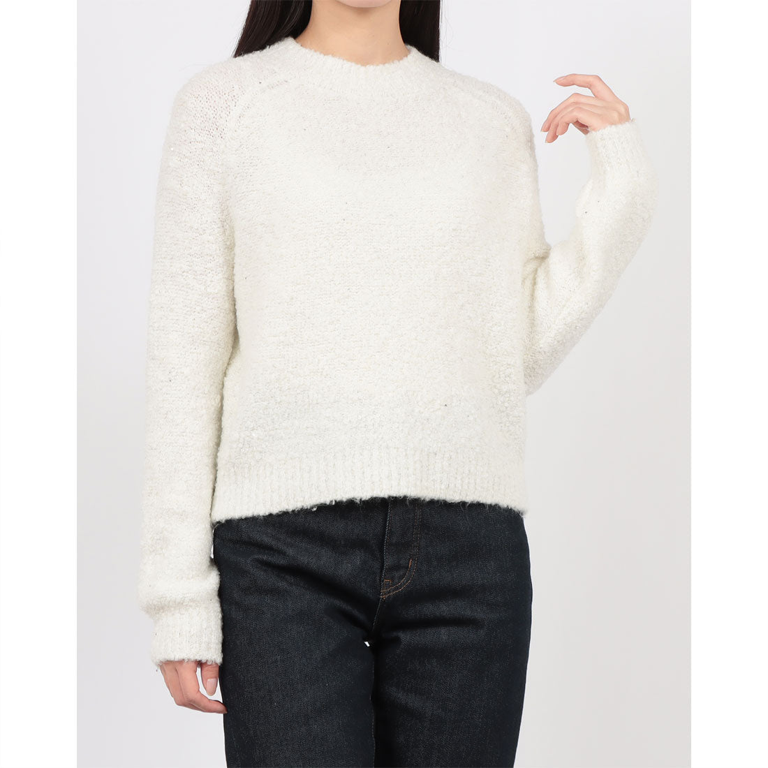 リナシメント RINASCIMENTO スパングルブークレーニットTOPS （Panna Bianco） Panna Bianco