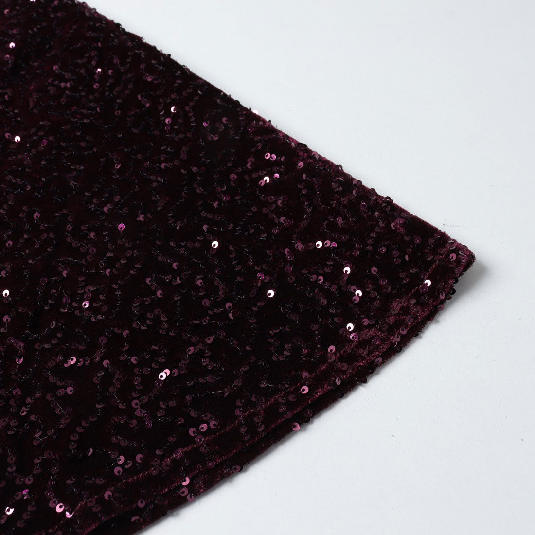 リナシメント RINASCIMENTO ベロアスパンコールフレアOP （Bordeaux Rosso） Bordeaux Rosso