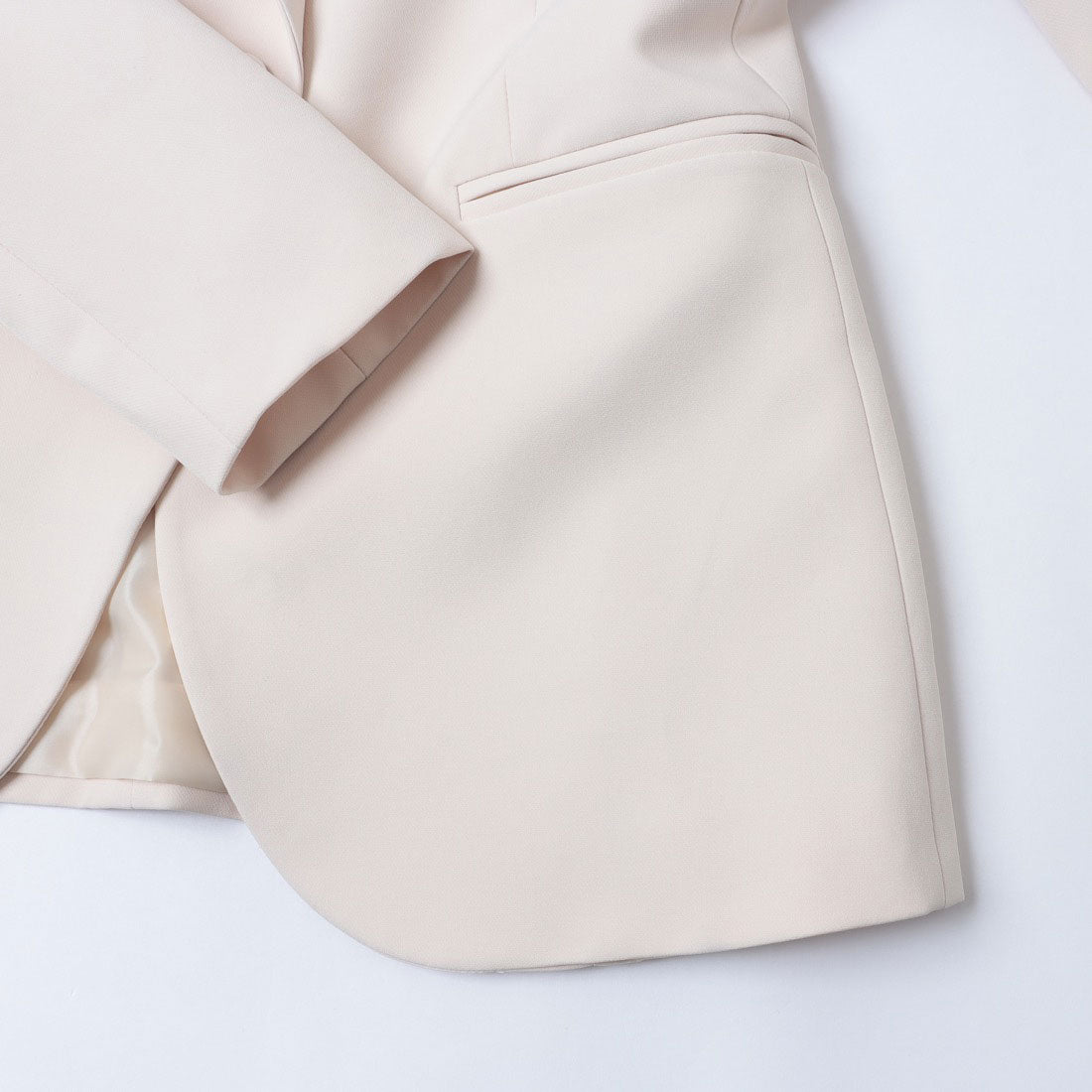 リナシメント RINASCIMENTO ビジューストーンショールカラージャケット （Beige Chiaro） Beige Chiaro