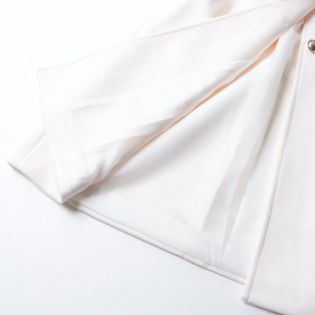 リナシメント RINASCIMENTO 取外しファー襟ベルテッドCOAT （Bianco） Bianco