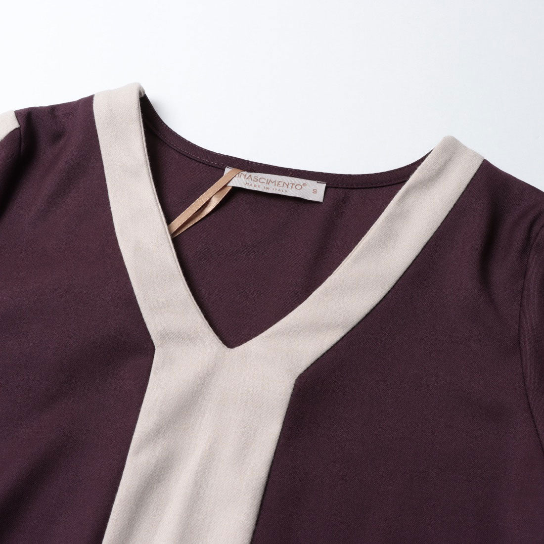 リナシメント RINASCIMENTO バイカラーラインOP （var.Rosso Bordeaux） var.Rosso Bordeaux