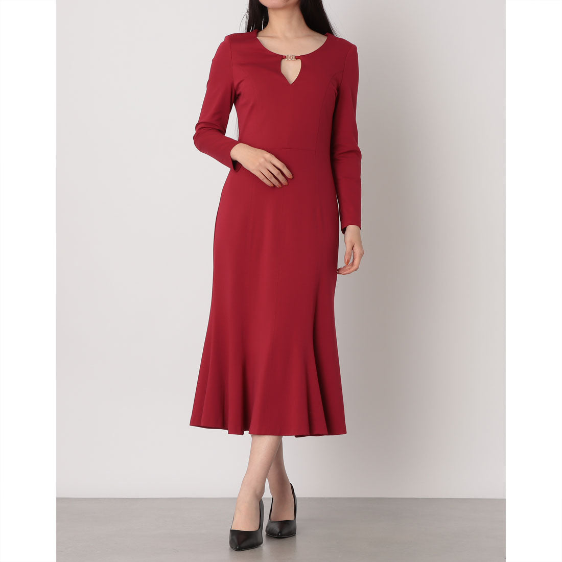 リナシメント RINASCIMENTO ジャージーマーメイドワンピース （Bordeaux Rosso） Bordeaux Rosso