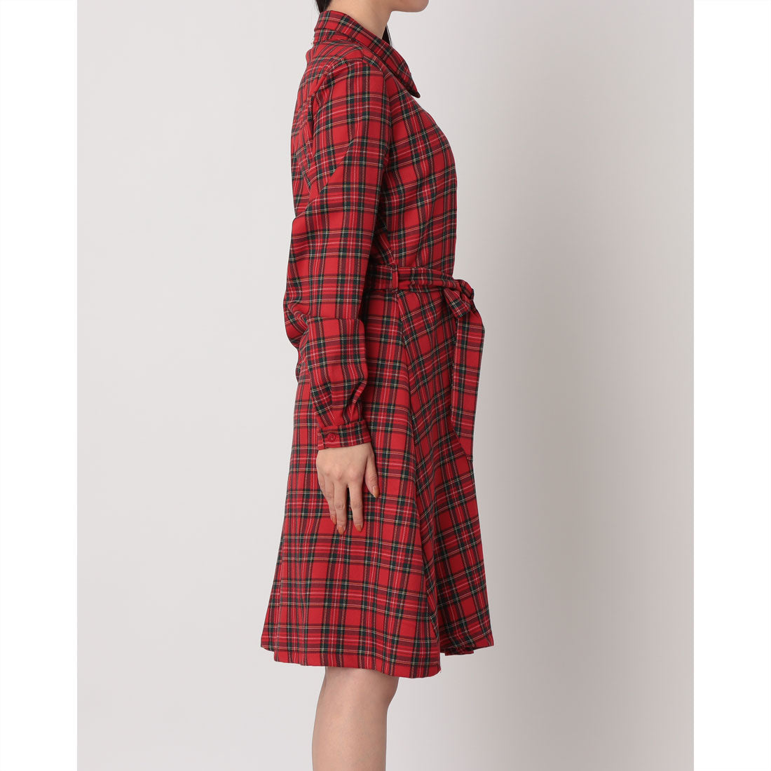 リナシメント RINASCIMENTO タータンチェックシャツOP （var.Rosso） var.Rosso