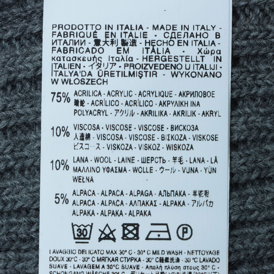 リナシメント RINASCIMENTO リブハイネックノースリニットOP （Grigio Scuro） Grigio Scuro