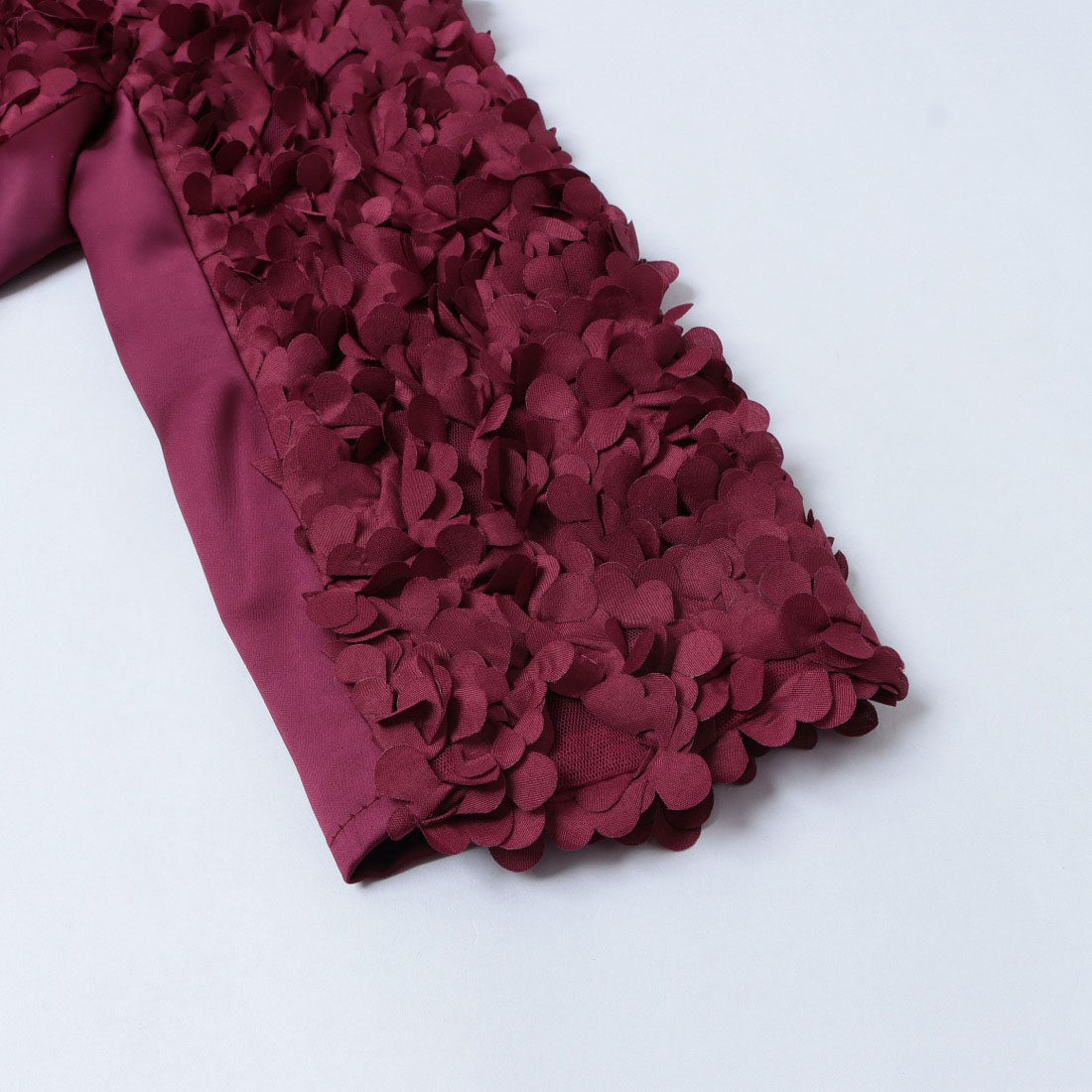 リナシメント RINASCIMENTO 3DフラワーノーカラーJK （Bordeaux Rosso） Bordeaux Rosso