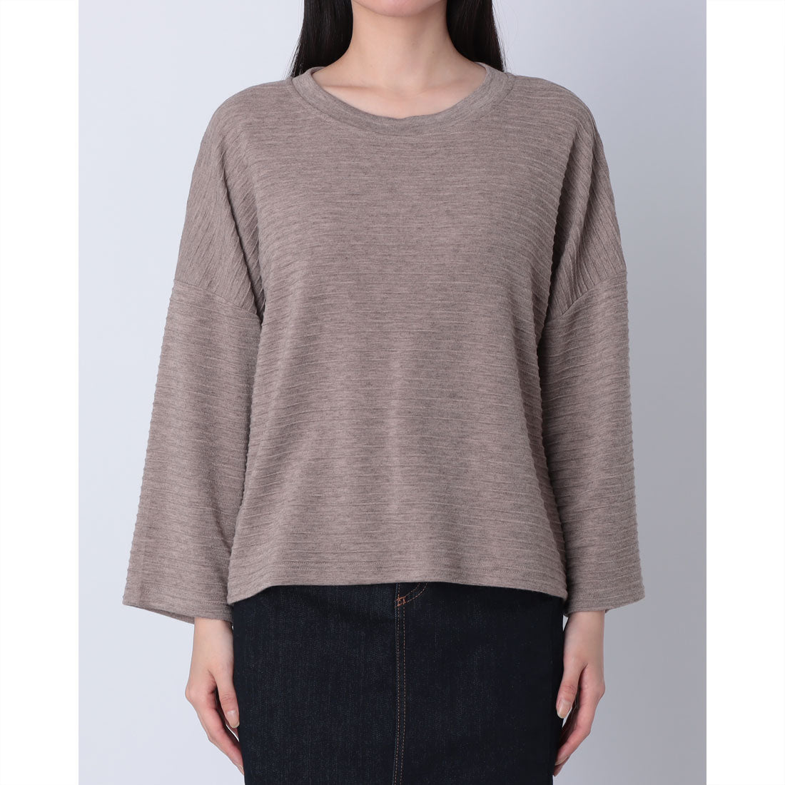 リナシメント RINASCIMENTO 3DボーダーTOPS （Tortora marrone） Tortora marrone