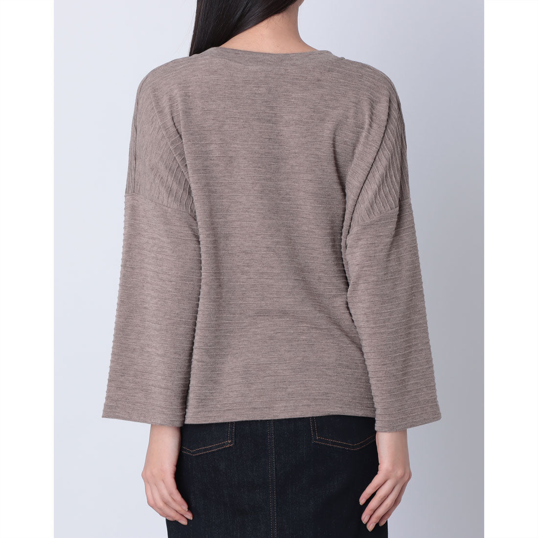 リナシメント RINASCIMENTO 3DボーダーTOPS （Tortora marrone） Tortora marrone