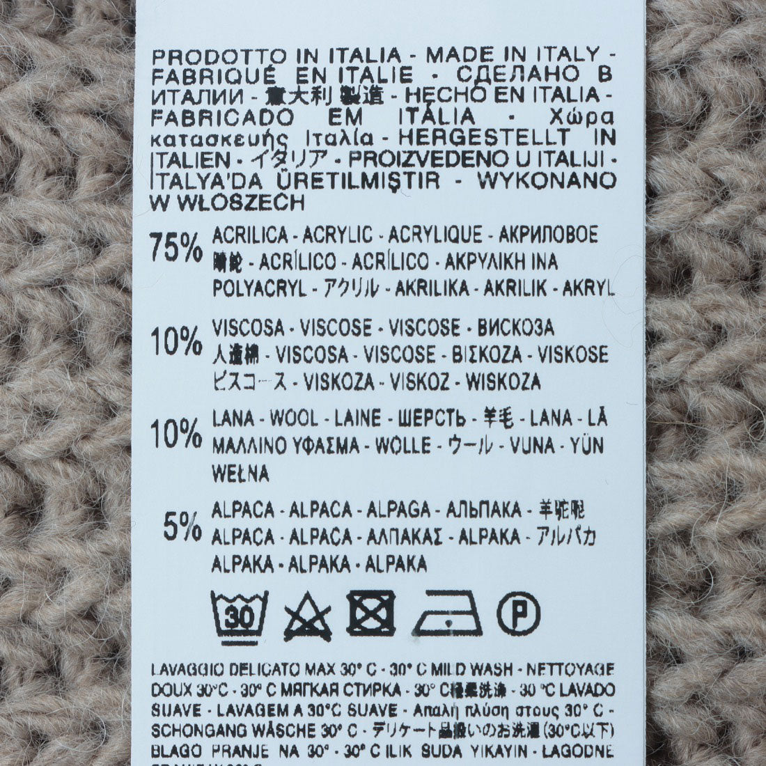 リナシメント RINASCIMENTO オフロールリブニットトップス （Grigio Scuro） Grigio Scuro