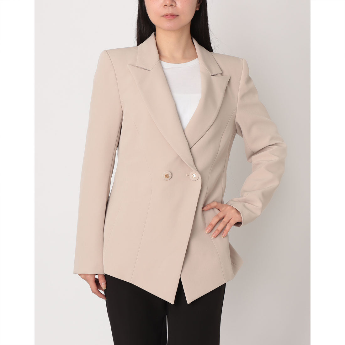 リナシメント RINASCIMENTO ダブルテーラードJK （Tortora Beige） Tortora Beige