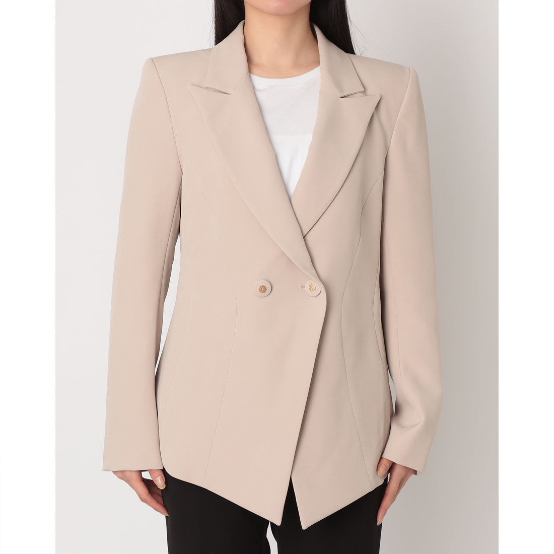 リナシメント RINASCIMENTO ダブルテーラードJK （Tortora Beige） Tortora Beige