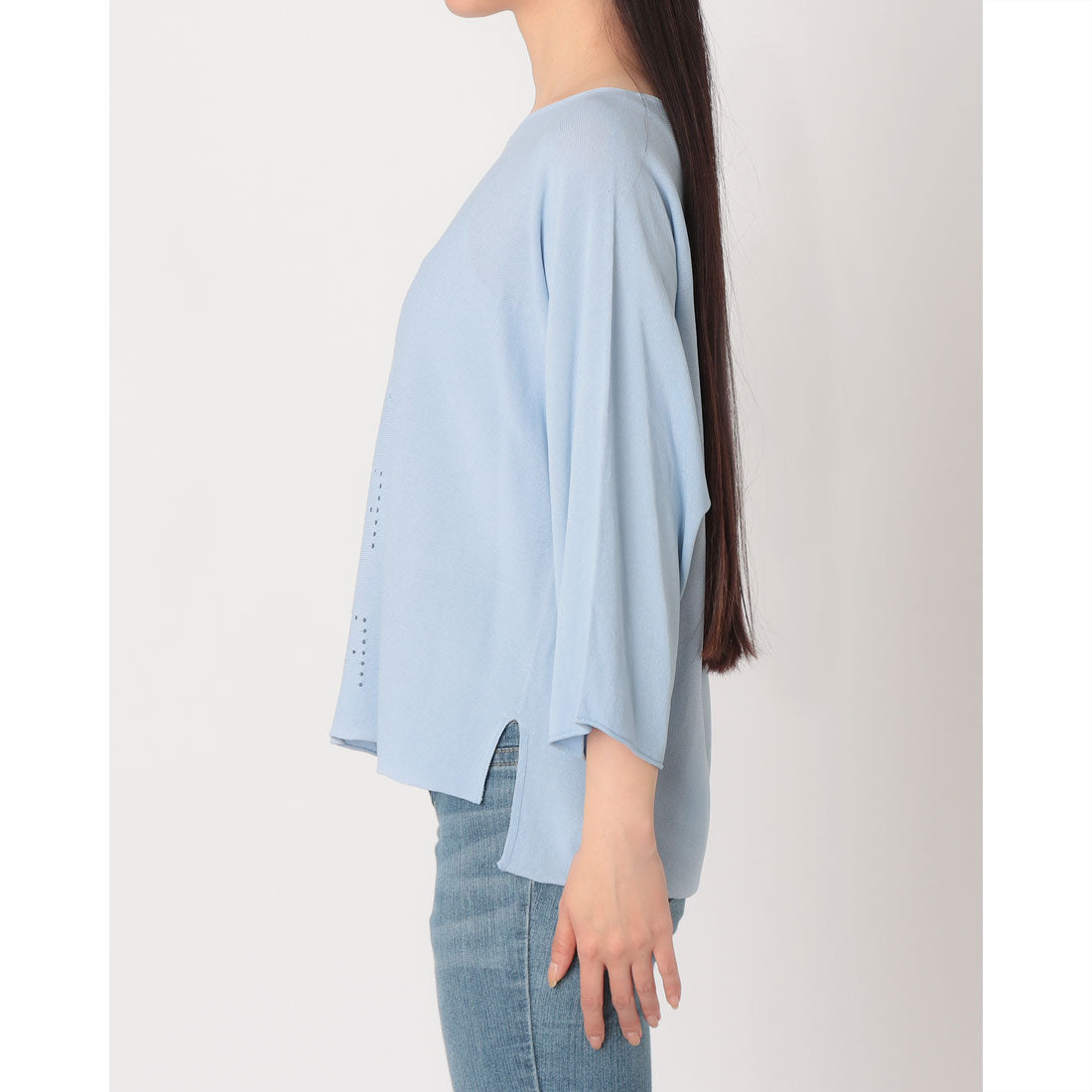 リナシメント RINASCIMENTO パンチングRロゴニットトップス （Cielo Azzurro） Cielo Azzurro