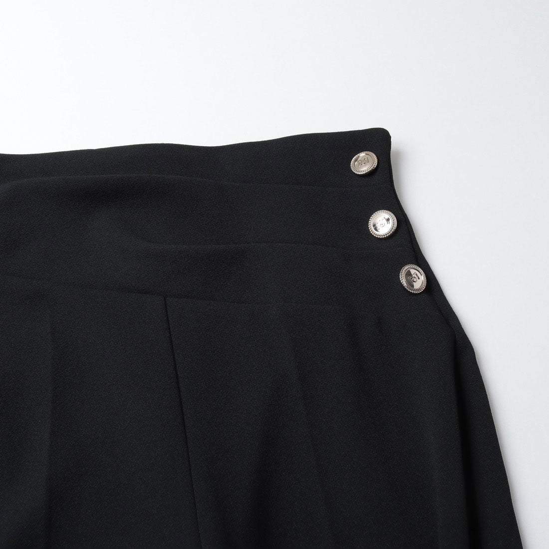 リナシメント RINASCIMENTO ウエストタック金ボタンワイドパンツ （Nero） Nero