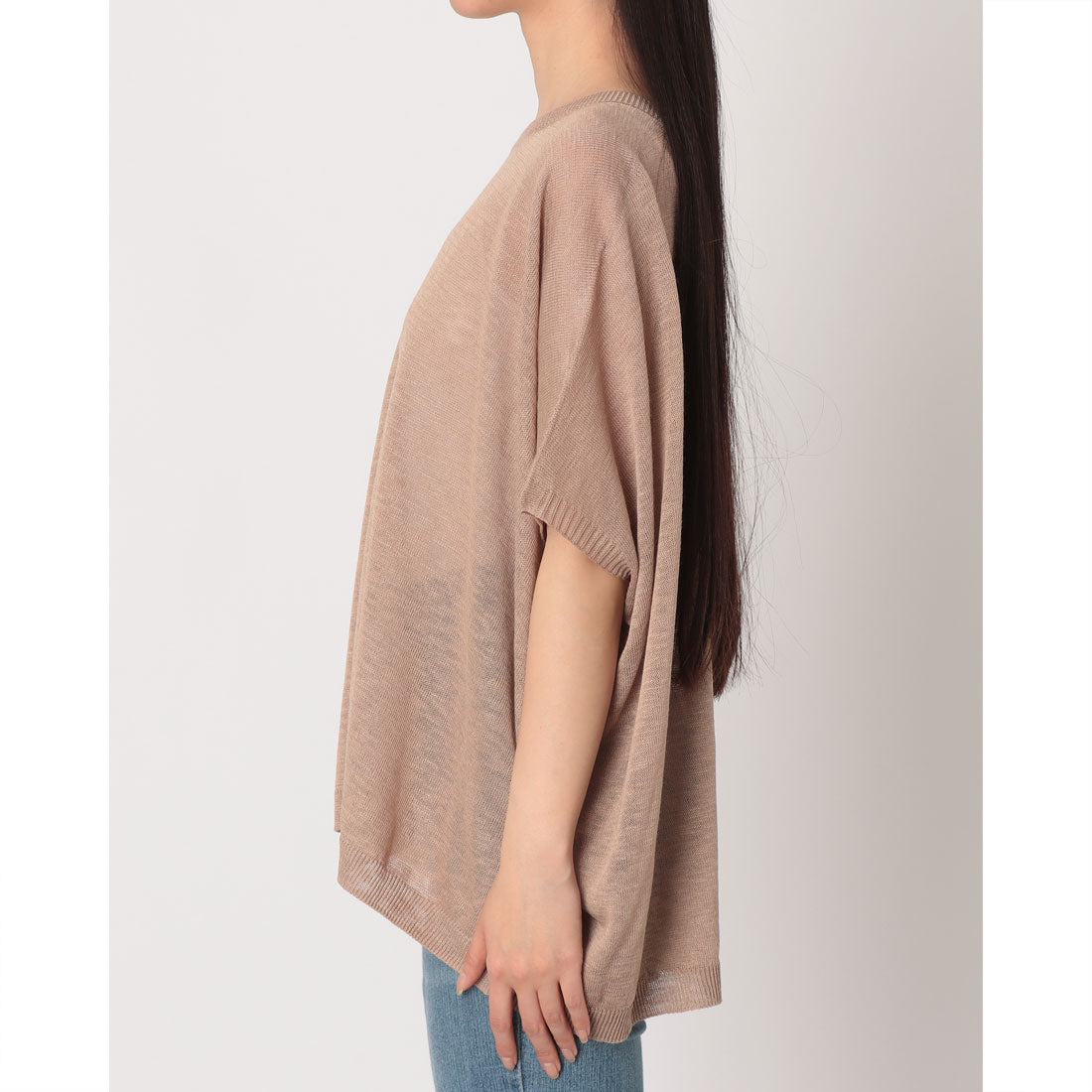 リナシメント RINASCIMENTO ドルマン半袖ニットトップス （Tortora Beige） Tortora Beige