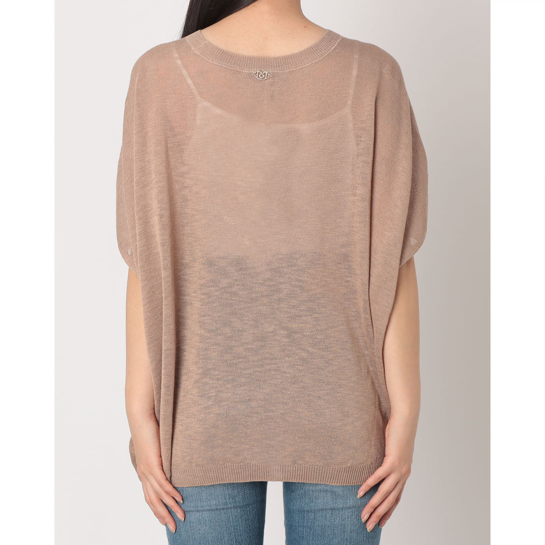 リナシメント RINASCIMENTO ドルマン半袖ニットトップス （Tortora Beige） Tortora Beige