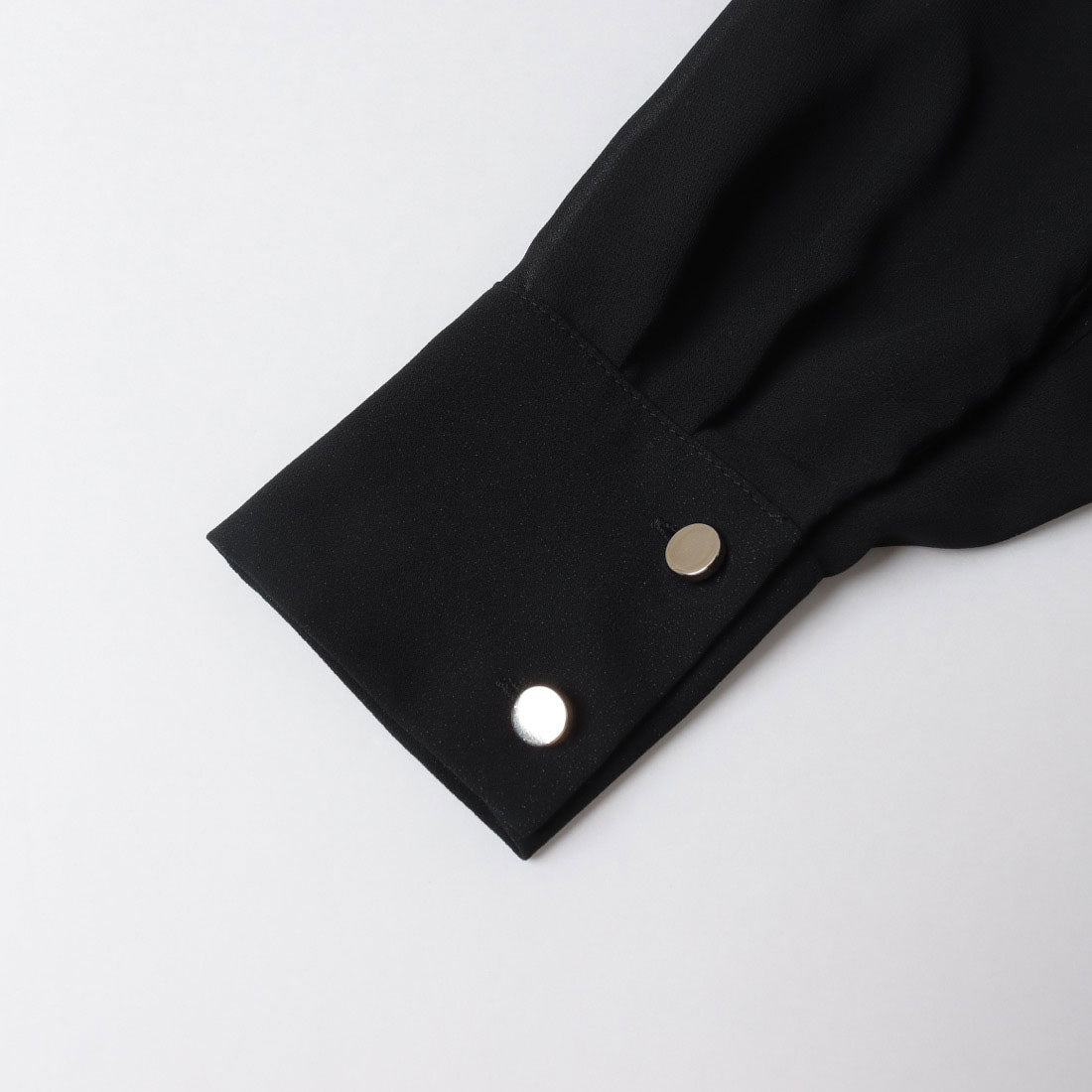 リナシメント RINASCIMENTO フリンジチェーンタックシフォンシャツワンピース （Nero） Nero